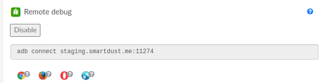 Remote Debug screenshot